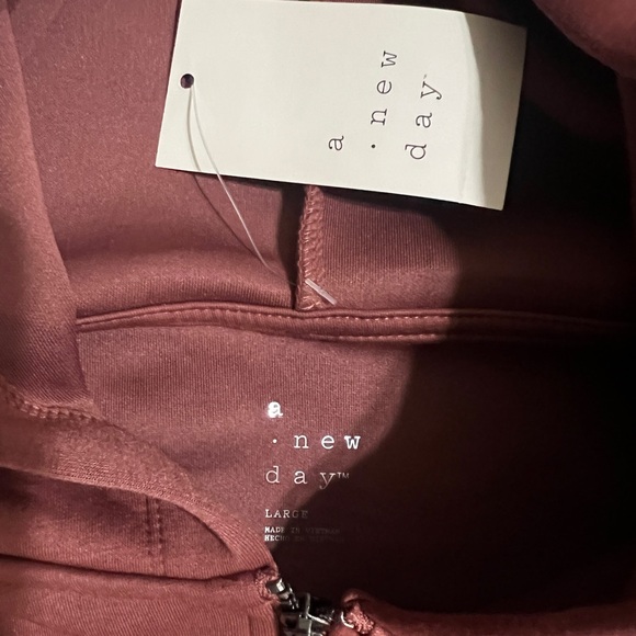 A New Day Women’s Hooded Cropped Jacket Size Large NWT - Picture 3 of 5